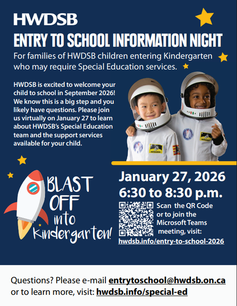 Entry to school information night